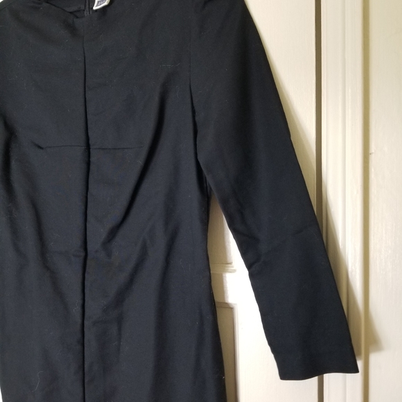 GAP black 3/4 sleeve cotton heavier weight sheath dress size 2 - Picture 3 of 7